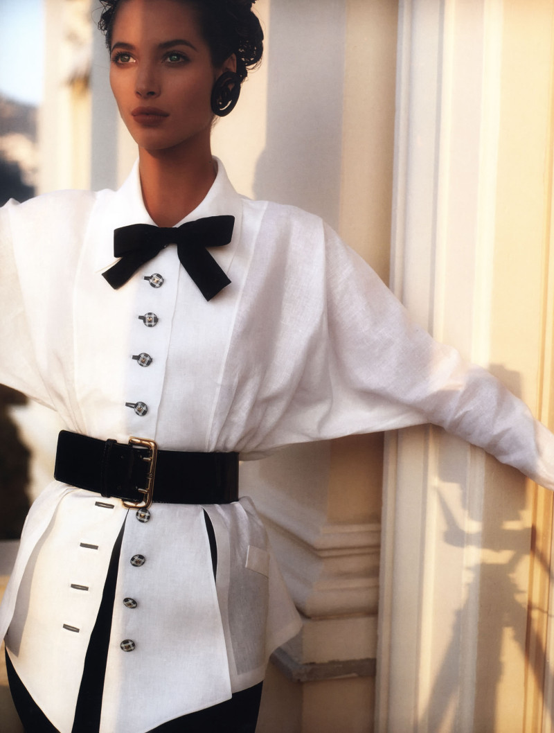 Christy Turlington featured in  the Chanel catalogue for Spring/Summer 1991