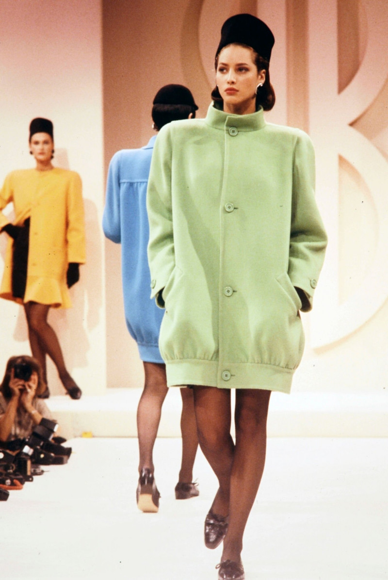 Christy Turlington featured in  the Bill Blass fashion show for Autumn/Winter 1987