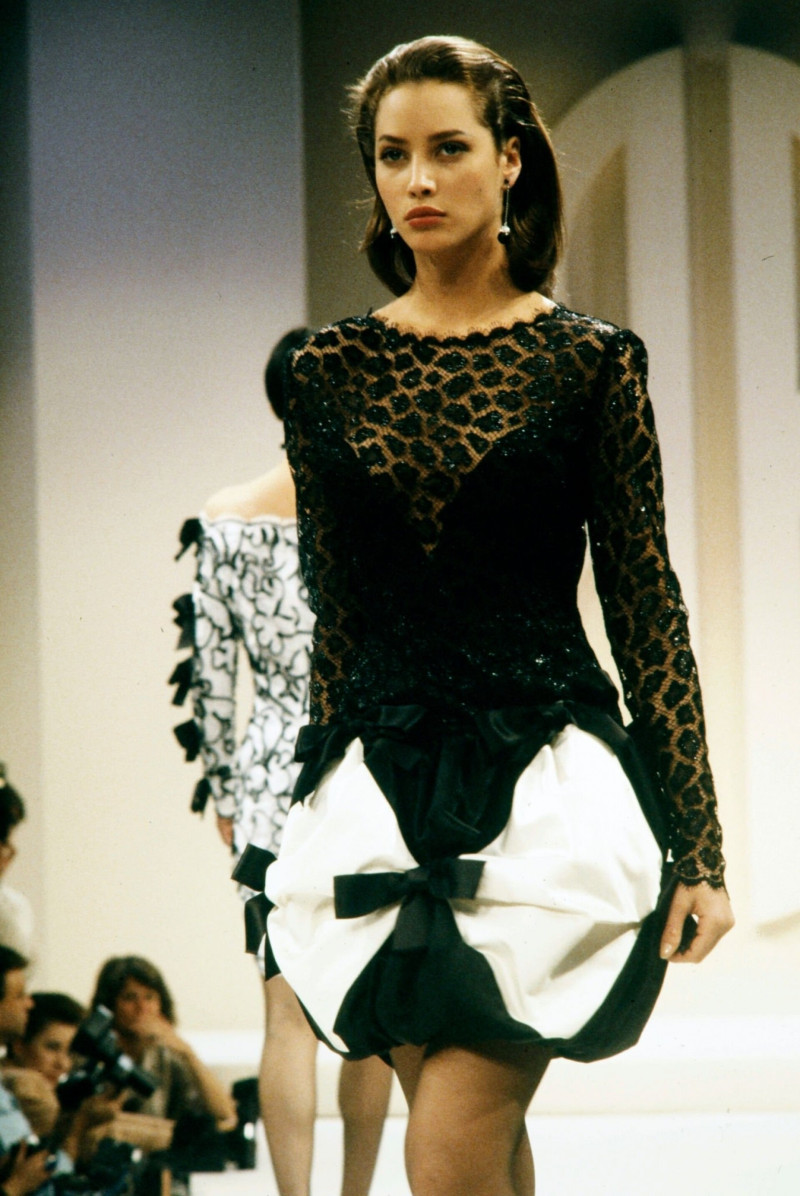 Christy Turlington featured in  the Bill Blass fashion show for Autumn/Winter 1987