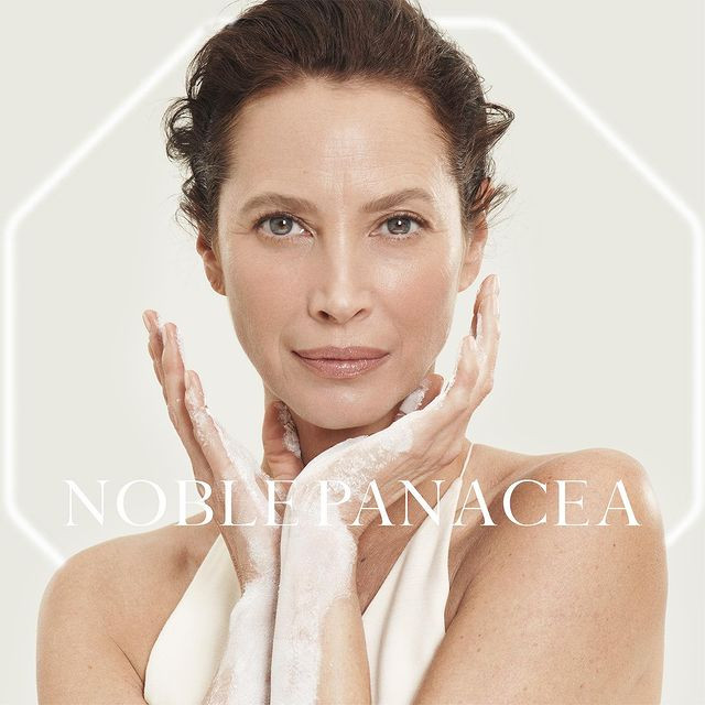 Christy Turlington featured in  the Noble Panacea advertisement for Spring/Summer 2023