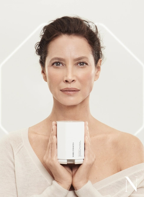 Christy Turlington featured in  the Noble Panacea advertisement for Spring/Summer 2023