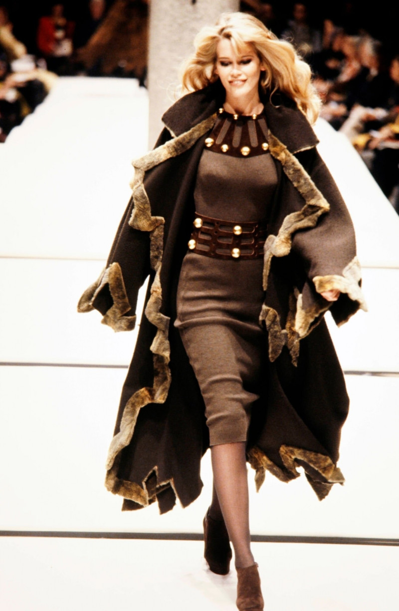 Claudia Schiffer featured in  the Fendi fashion show for Autumn/Winter 1992