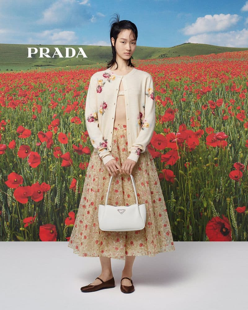 Chloe Oh featured in  the Prada Prada 520 advertisement for Spring/Summer 2024