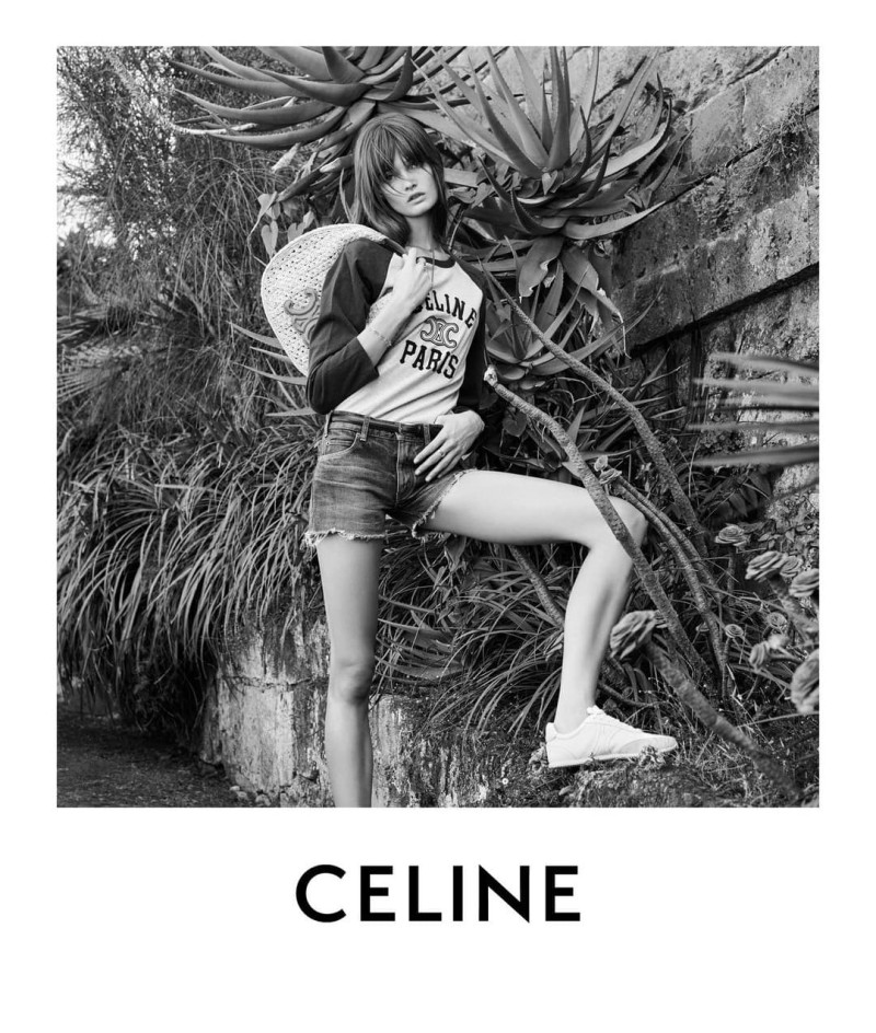 Lulu Tenney featured in  the Celine Celine Plein Soleil 2024 Campaign advertisement for Summer 2024