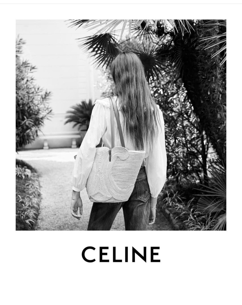 Lulu Tenney featured in  the Celine Celine Plein Soleil 2024 Campaign advertisement for Summer 2024