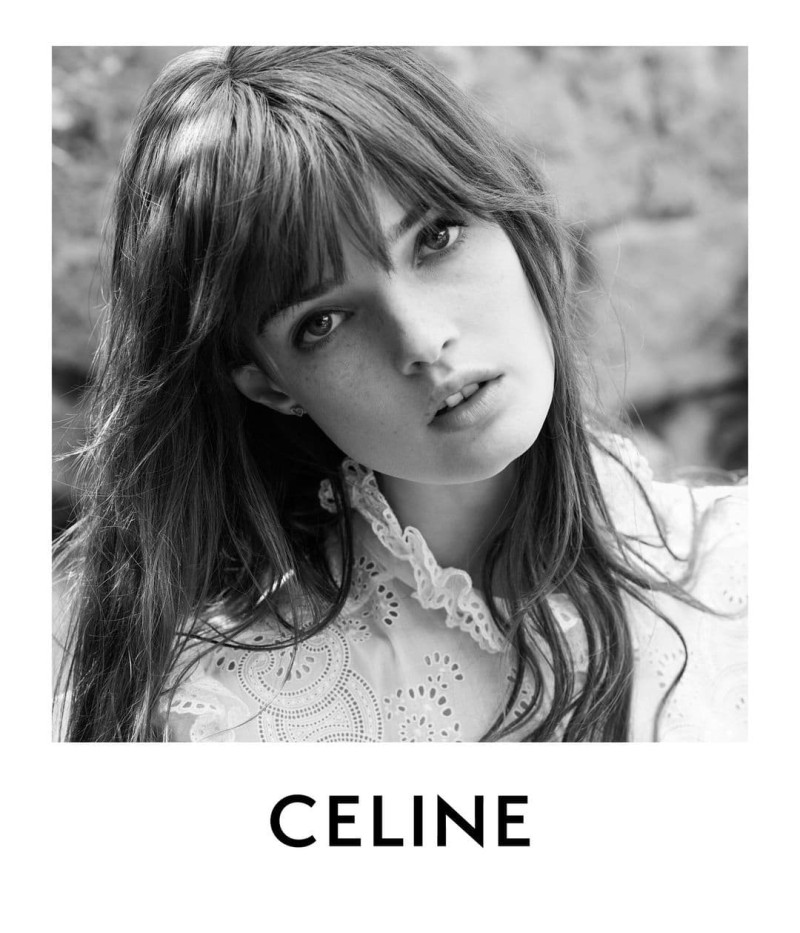 Lulu Tenney featured in  the Celine Celine Plein Soleil 2024 Campaign advertisement for Summer 2024