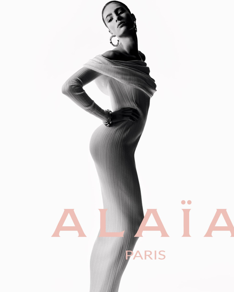 Loli Bahia featured in  the Alaia Alaïa Summer/Fall 2024 Archetypes Campaign advertisement for Summer 2024