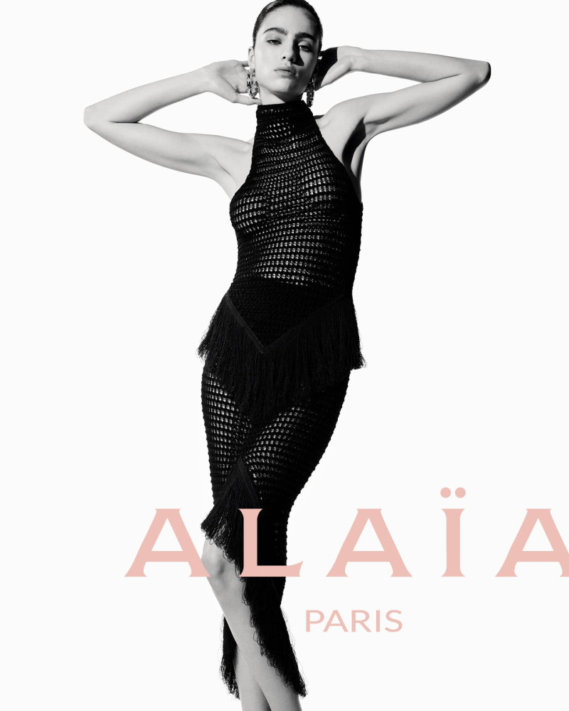 Loli Bahia featured in  the Alaia Alaïa Summer/Fall 2024 Archetypes Campaign advertisement for Summer 2024