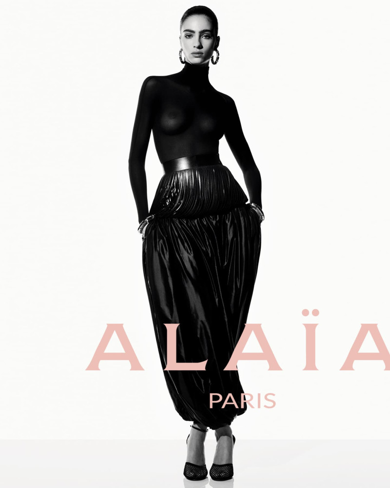 Loli Bahia featured in  the Alaia Alaïa Summer/Fall 2024 Archetypes Campaign advertisement for Summer 2024