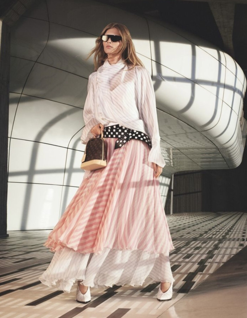 Ida Heiner featured in  the Louis Vuitton advertisement for Spring/Summer 2024