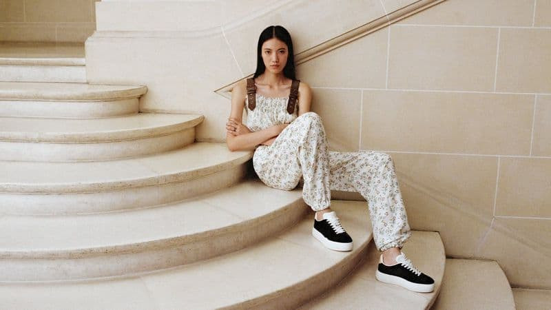 Hejia Li featured in  the Louis Vuitton advertisement for Spring/Summer 2024