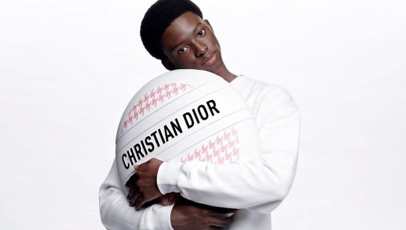 Nonso Ojukwu featured in  the Dior Beauty Le Baume advertisement for Spring 2024