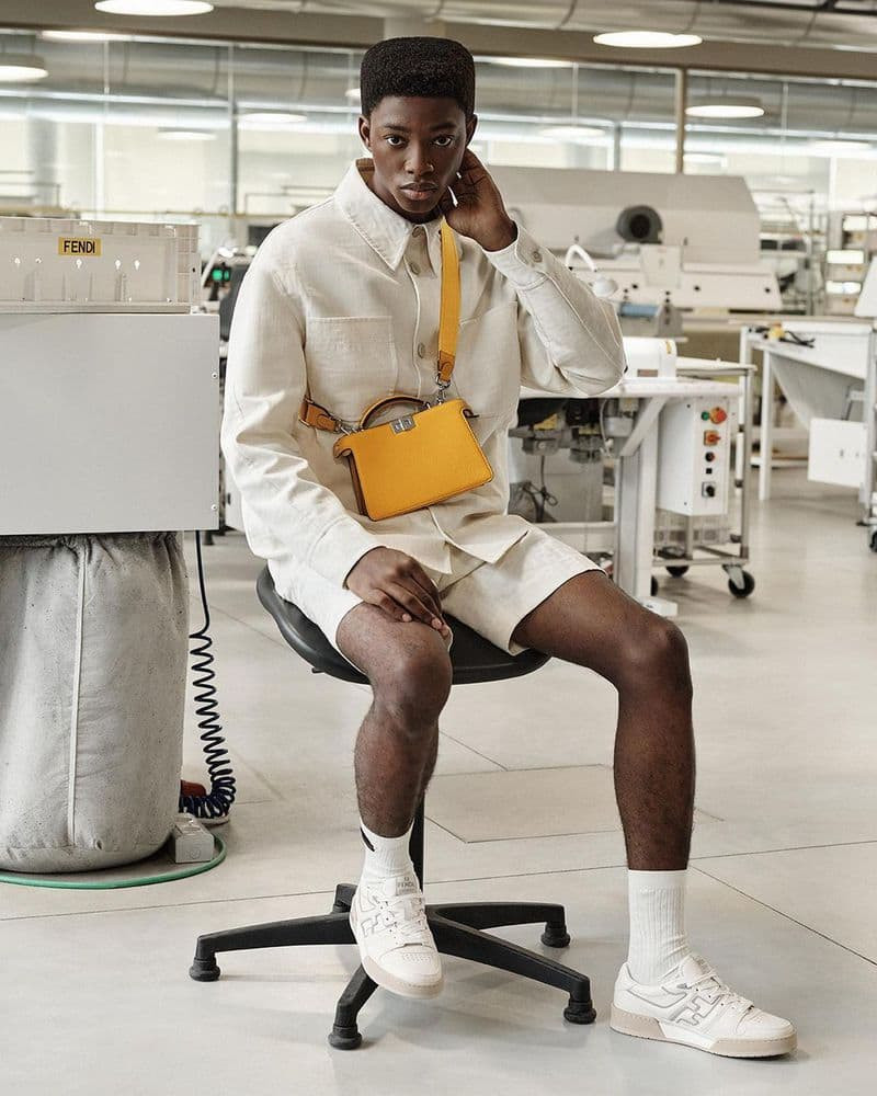 Nonso Ojukwu featured in  the Fendi advertisement for Summer 2024