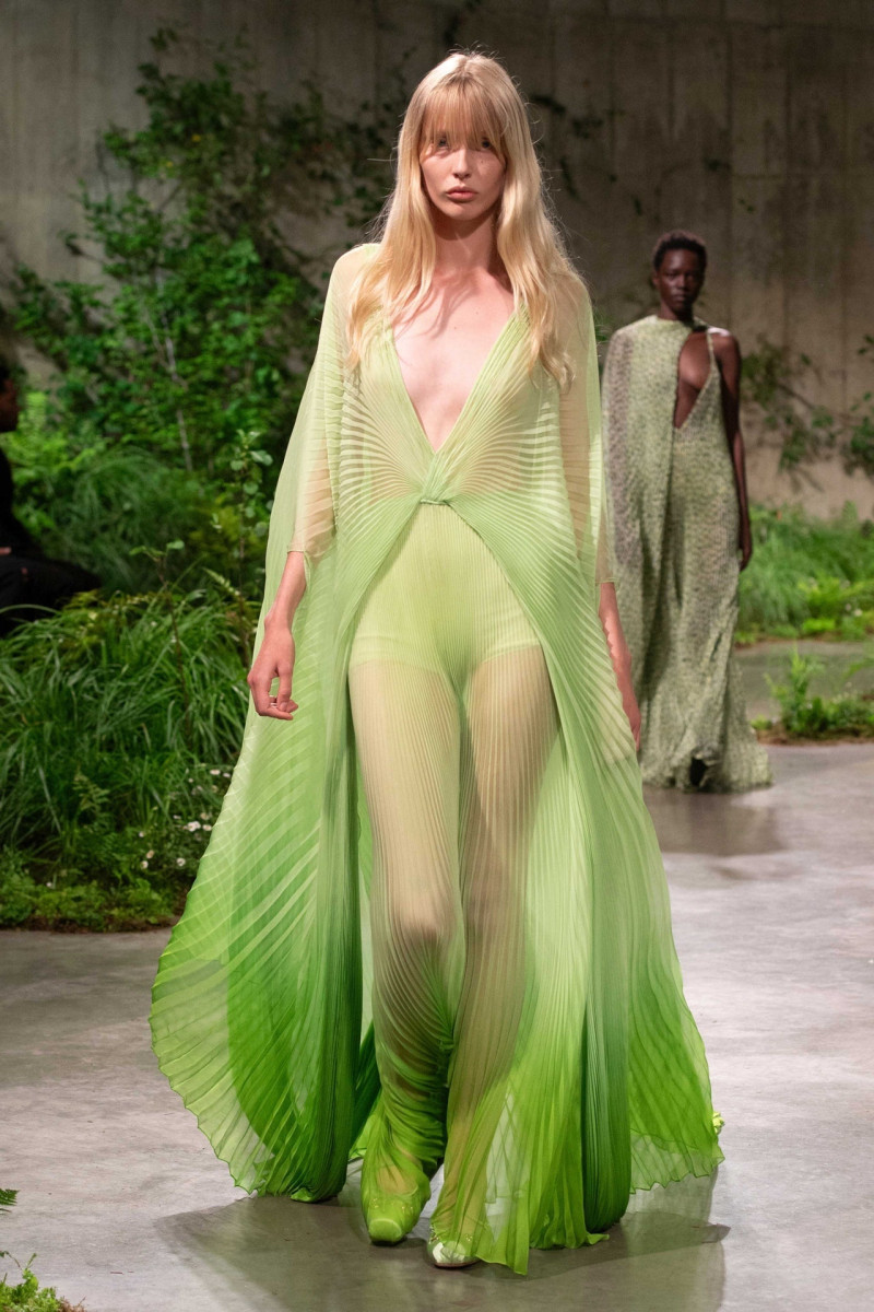 Violet Hume featured in  the Gucci fashion show for Cruise 2025