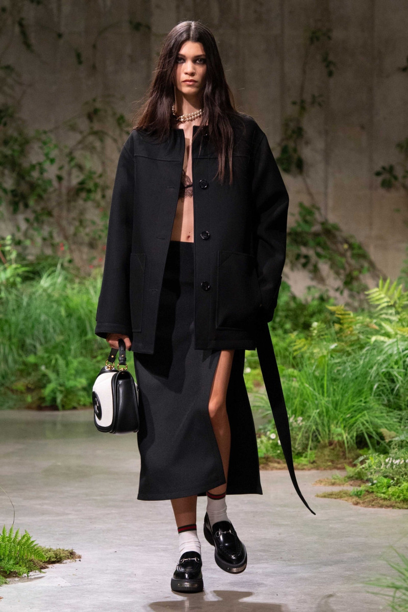 Marina Moioli featured in  the Gucci fashion show for Cruise 2025