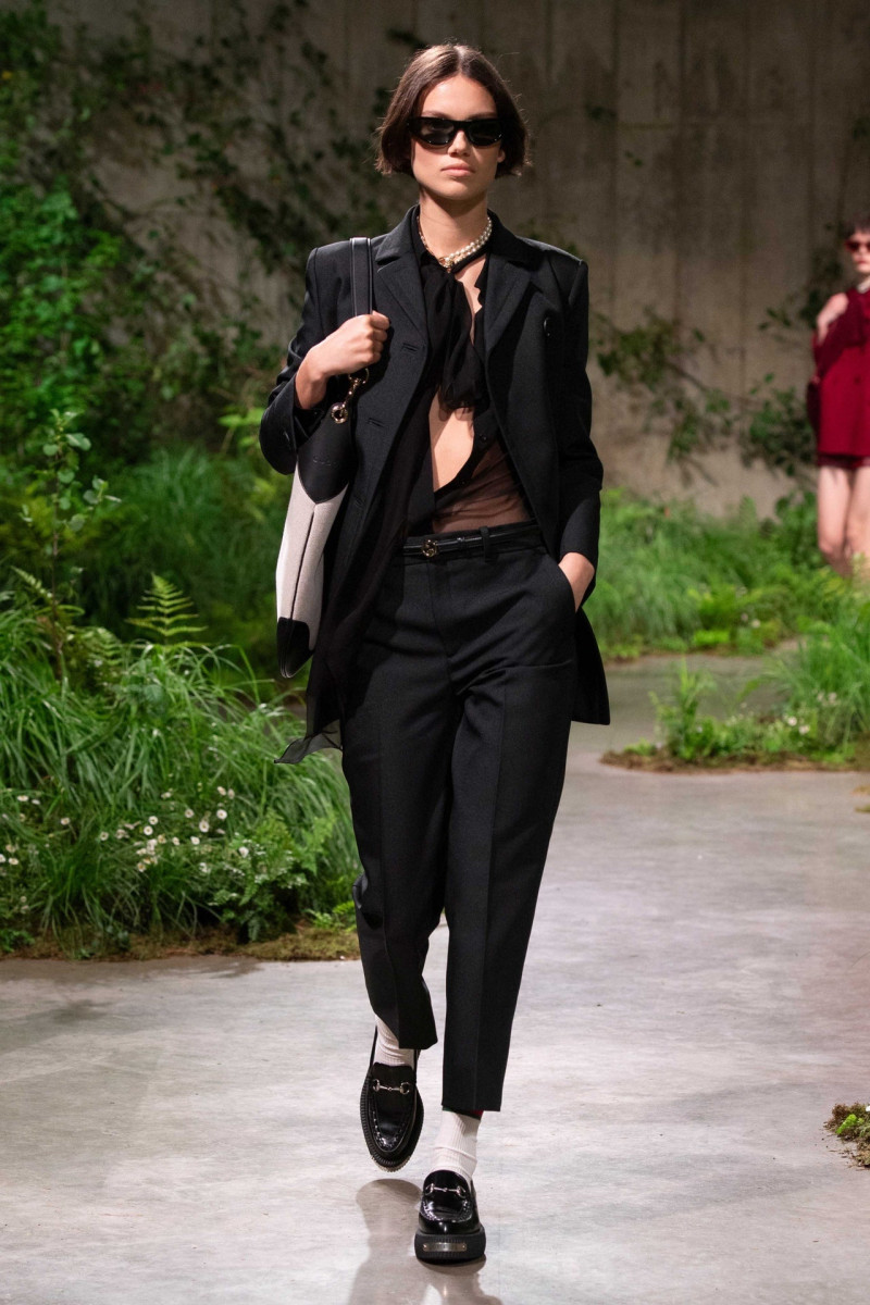 Ilana Hansen featured in  the Gucci fashion show for Cruise 2025