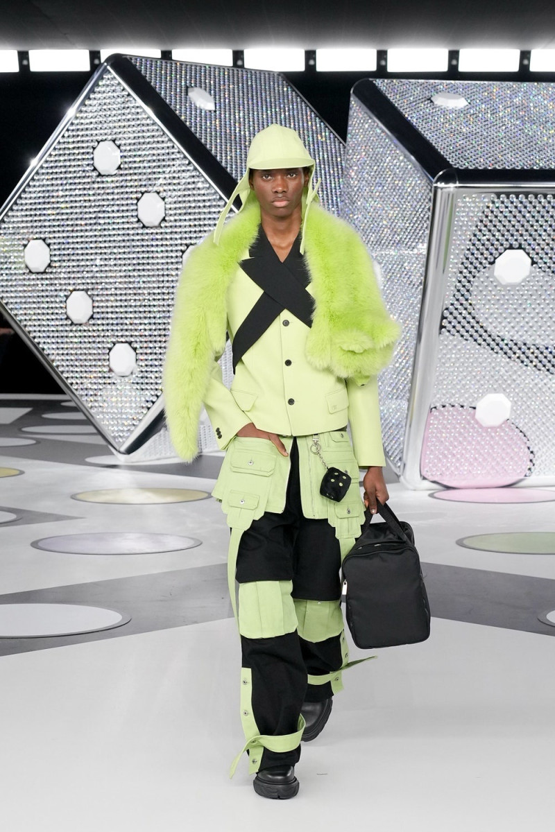 Awwal Adeoti featured in  the Off-White fashion show for Autumn/Winter 2024