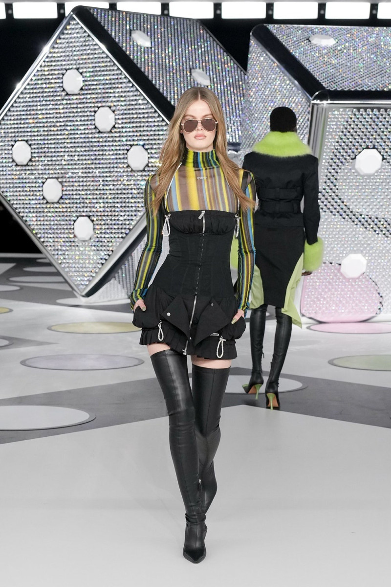 Laura Rose featured in  the Off-White fashion show for Autumn/Winter 2024