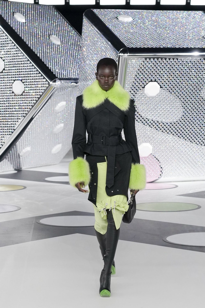 Athiec Chol Malel Geng featured in  the Off-White fashion show for Autumn/Winter 2024