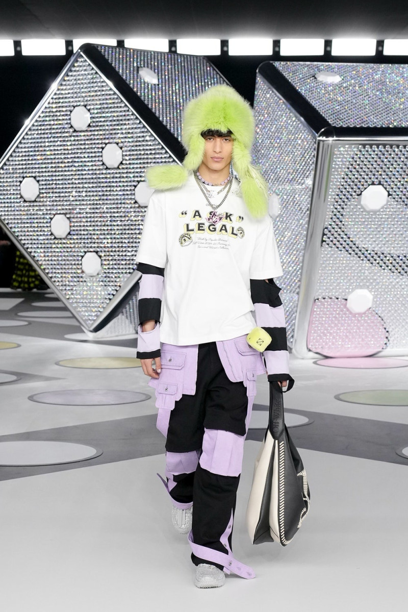 Yoesry Detre featured in  the Off-White fashion show for Autumn/Winter 2024