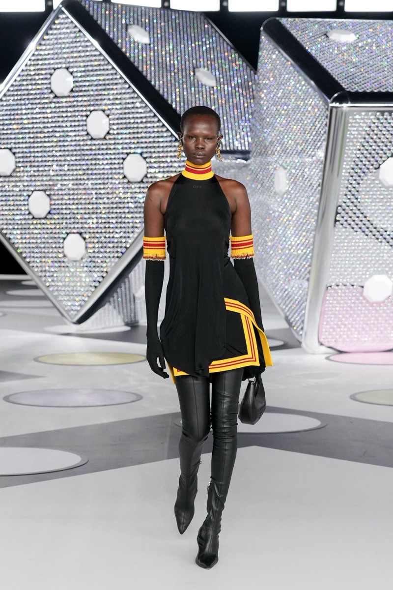 Shanelle Nyasiase featured in  the Off-White fashion show for Autumn/Winter 2024