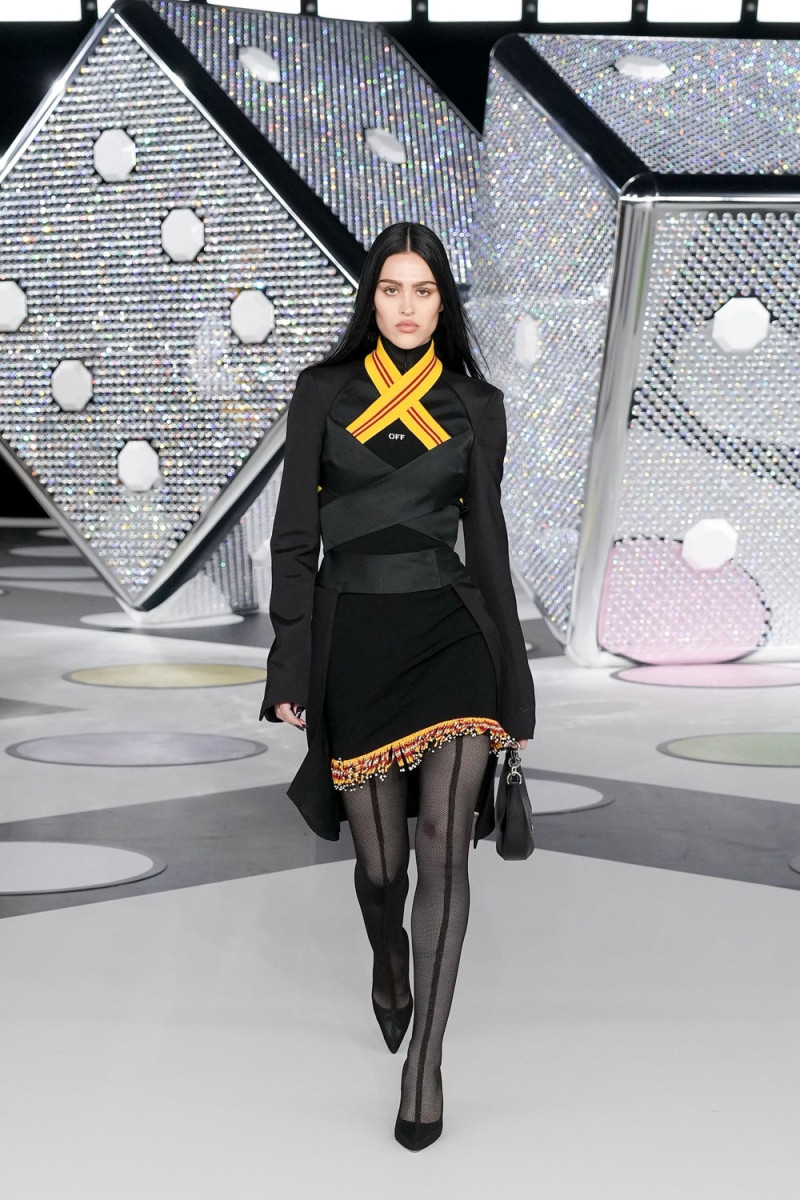 Amelia Gray Hamlin featured in  the Off-White fashion show for Autumn/Winter 2024