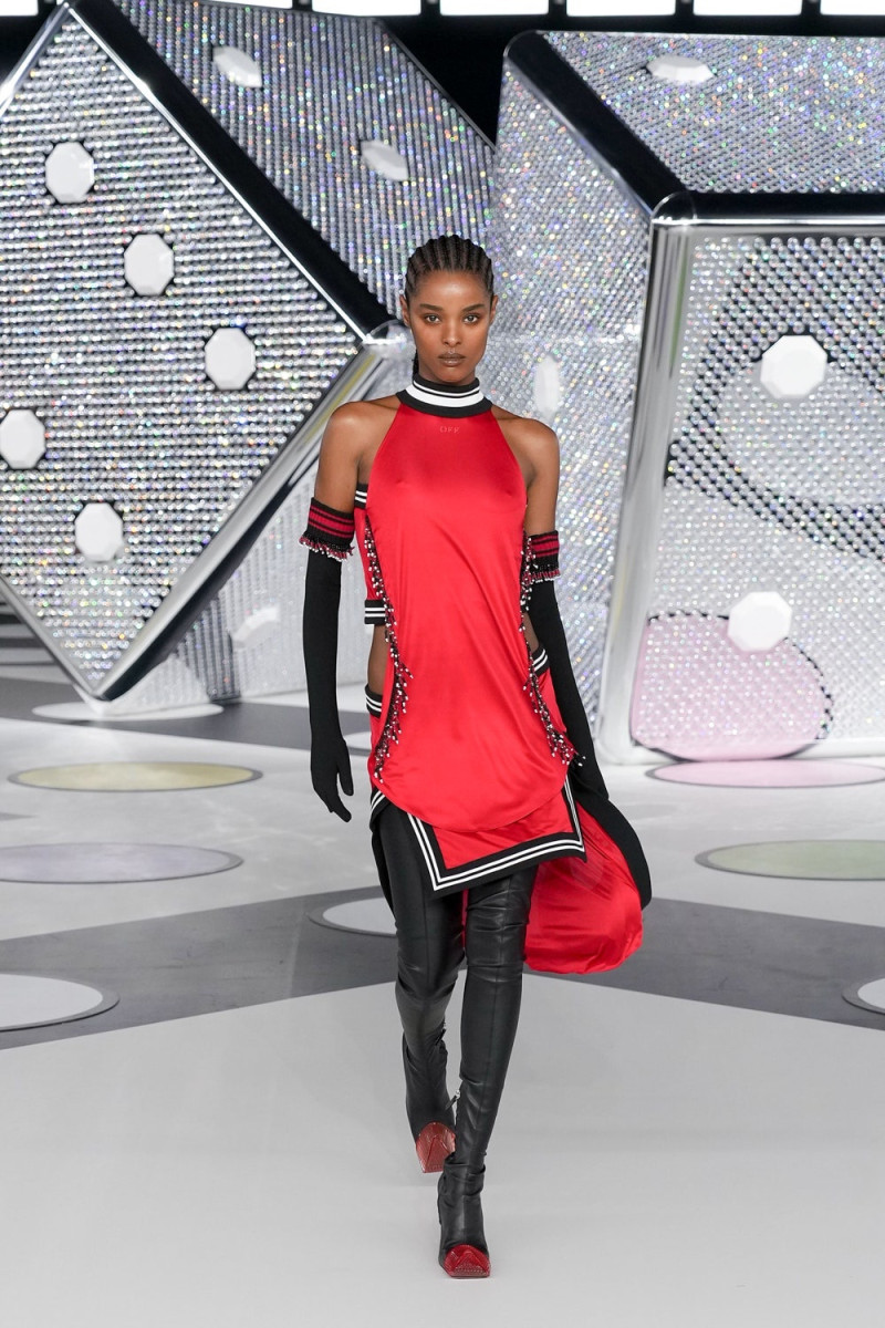 Malika Louback featured in  the Off-White fashion show for Autumn/Winter 2024