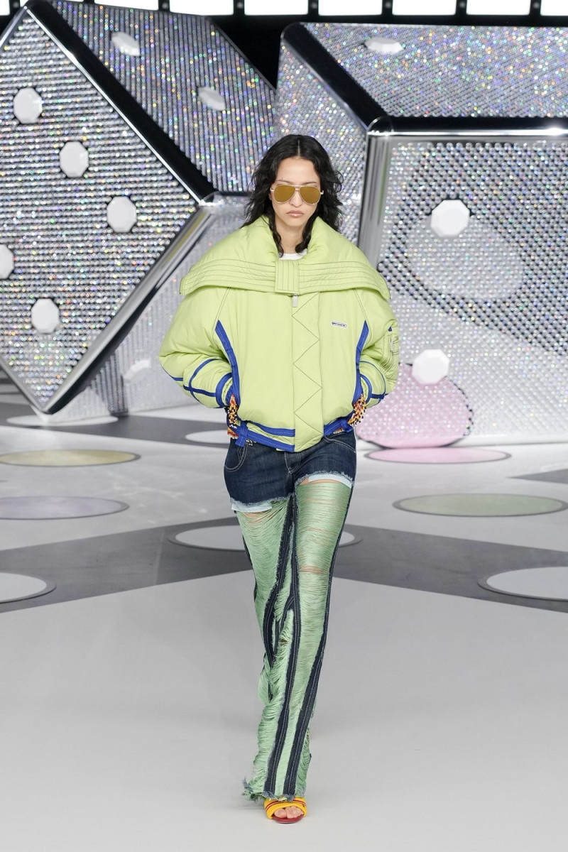 America Gonzalez featured in  the Off-White fashion show for Autumn/Winter 2024