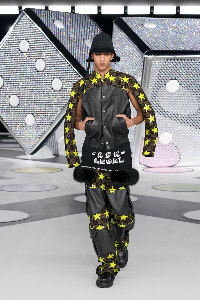 Abas Abdirazaq featured in  the Off-White fashion show for Autumn/Winter 2024