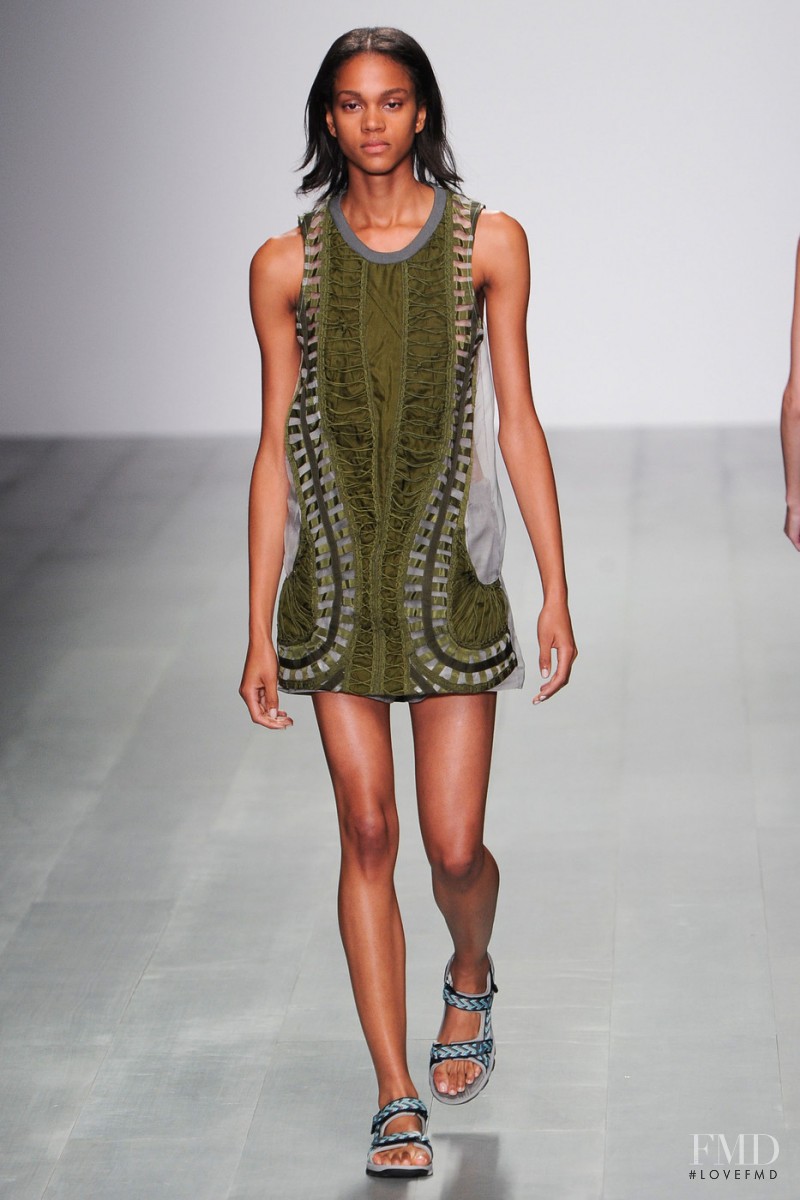 Melanie Engel featured in  the Christopher Raeburn fashion show for Spring/Summer 2015