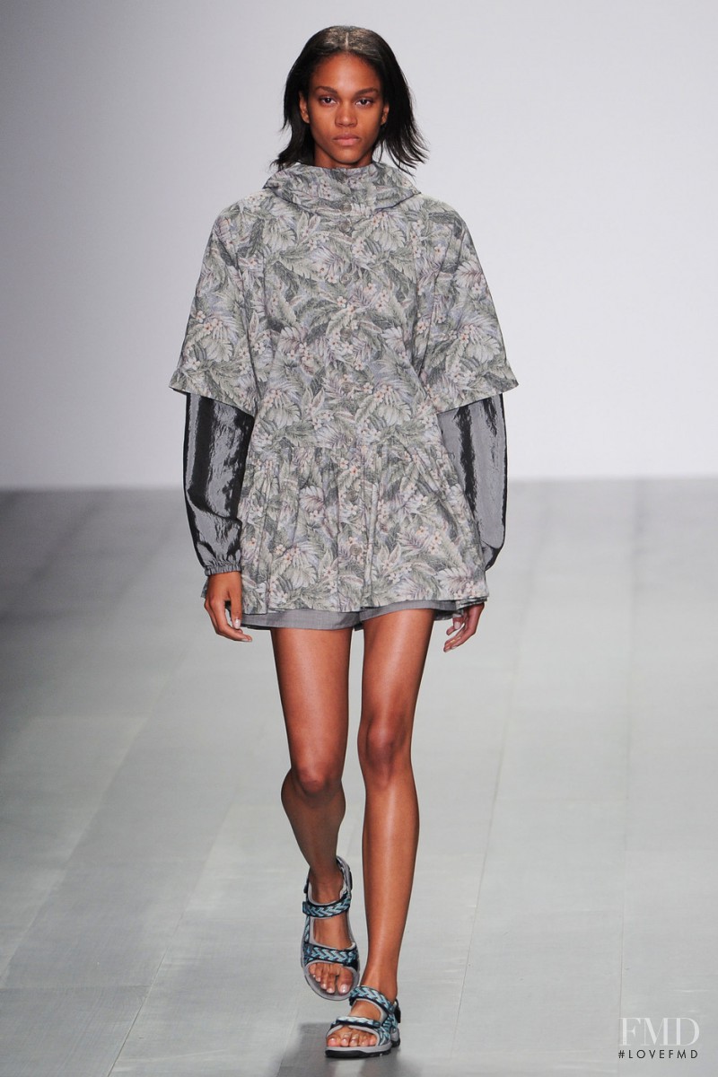 Melanie Engel featured in  the Christopher Raeburn fashion show for Spring/Summer 2015