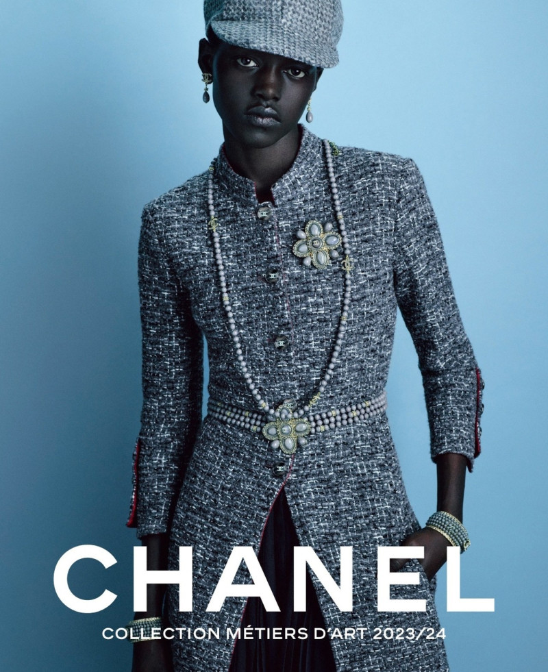 Alaato Jazyper featured in  the Chanel Mtiers d\'Art 2024-25 advertisement for Pre-Fall 2024