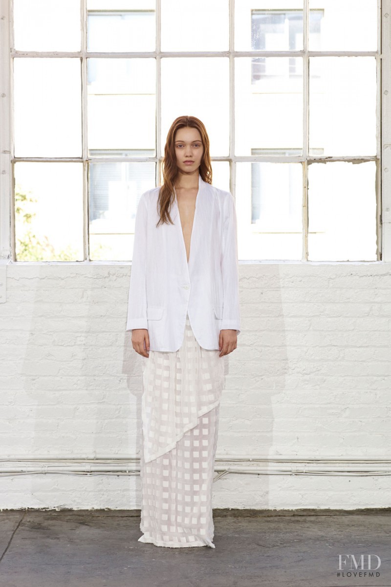 Haley Sutton featured in  the Steven Alan fashion show for Spring/Summer 2015