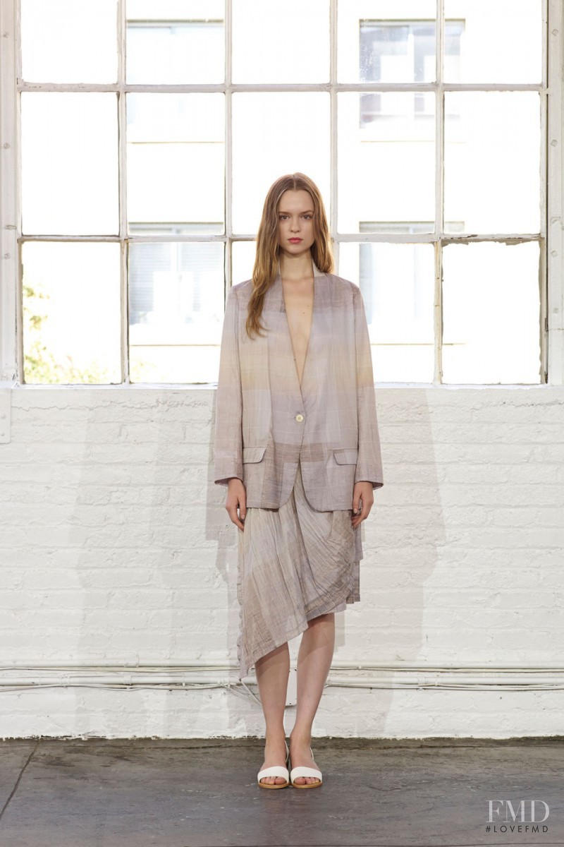Alisha Judge featured in  the Steven Alan fashion show for Spring/Summer 2015