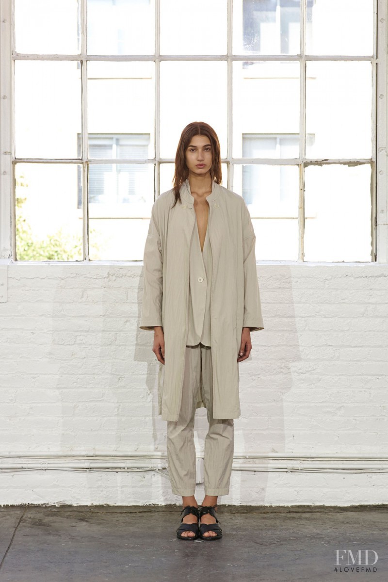 Roberta Pecoraro featured in  the Steven Alan fashion show for Spring/Summer 2015