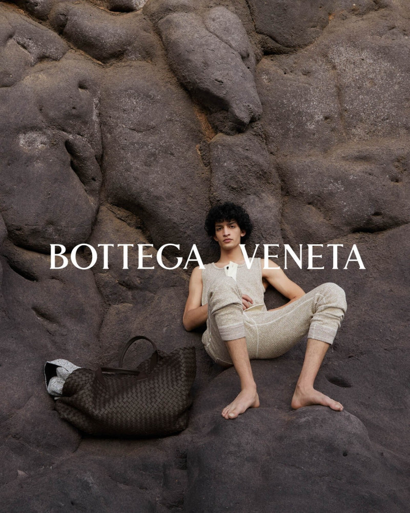 Haroon Sherzad featured in  the Bottega Veneta advertisement for Summer 2024