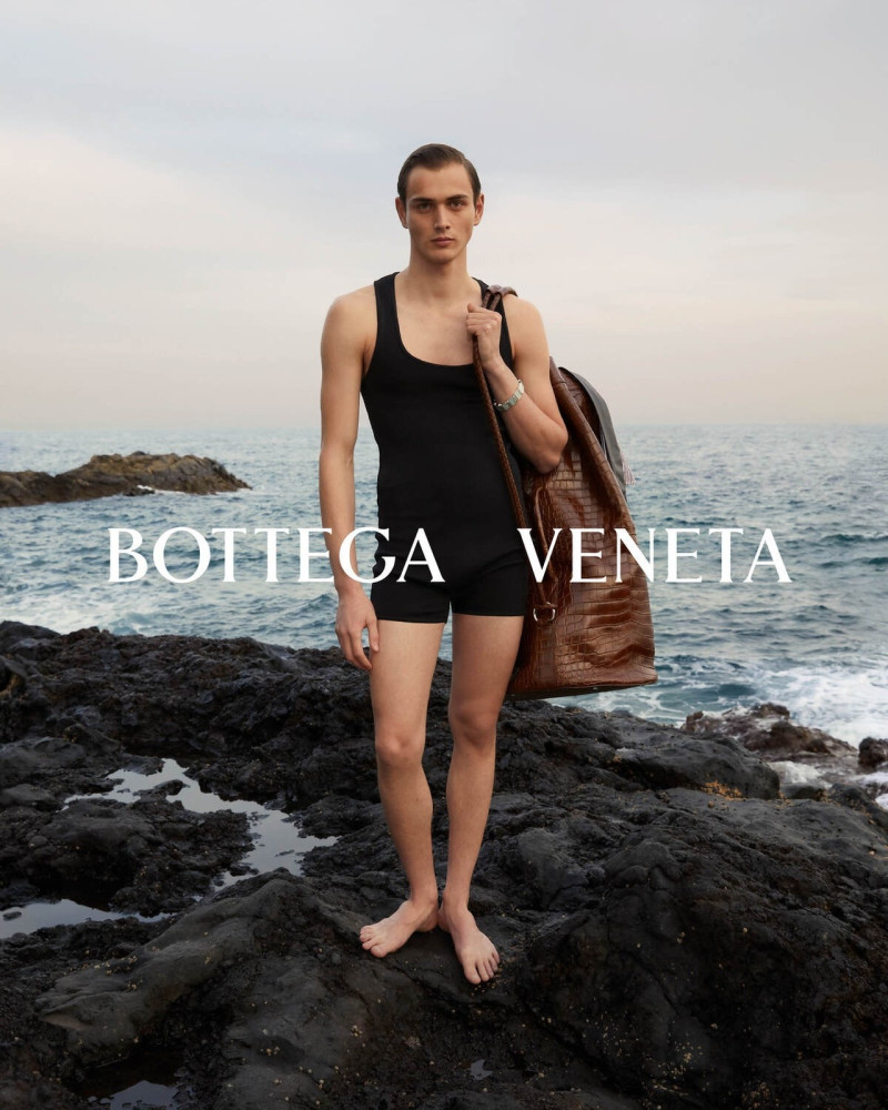 Haroon Sherzad featured in  the Bottega Veneta advertisement for Summer 2024