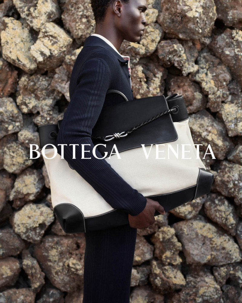 Haroon Sherzad featured in  the Bottega Veneta advertisement for Summer 2024