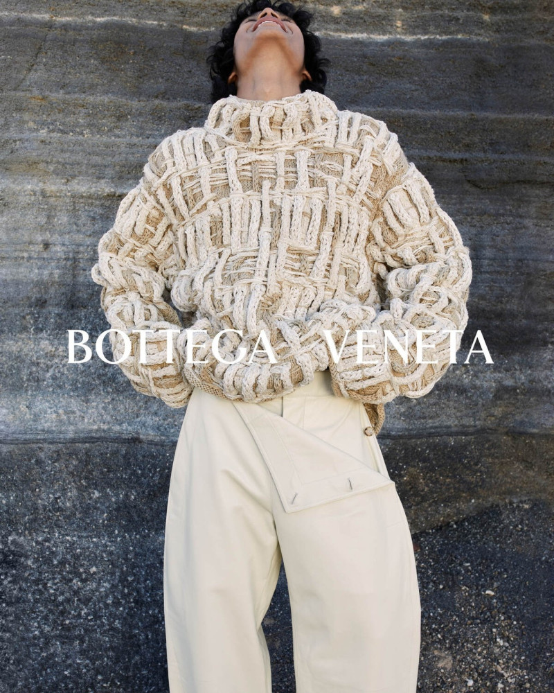 Haroon Sherzad featured in  the Bottega Veneta advertisement for Summer 2024