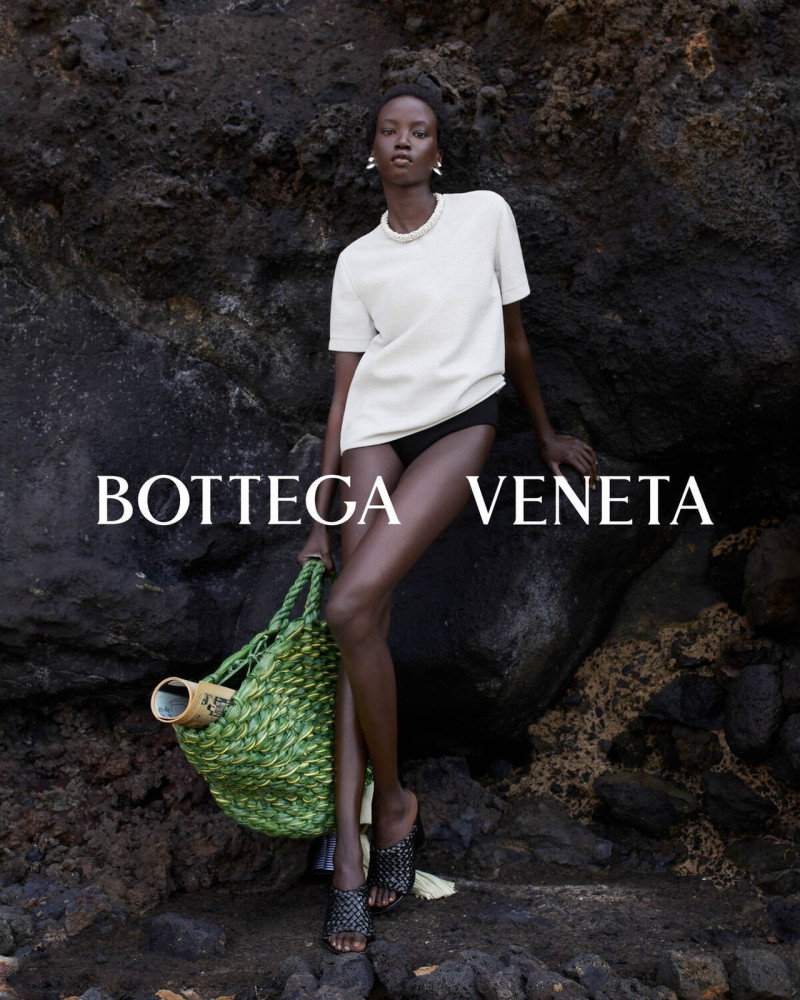 Haroon Sherzad featured in  the Bottega Veneta advertisement for Summer 2024