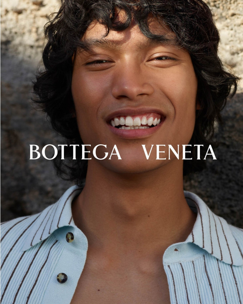 Haroon Sherzad featured in  the Bottega Veneta advertisement for Summer 2024