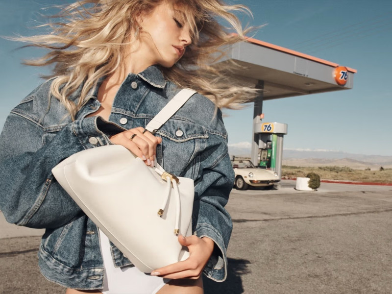 Sydney Sweeney featured in  the Jimmy Choo advertisement for Spring/Summer 2024