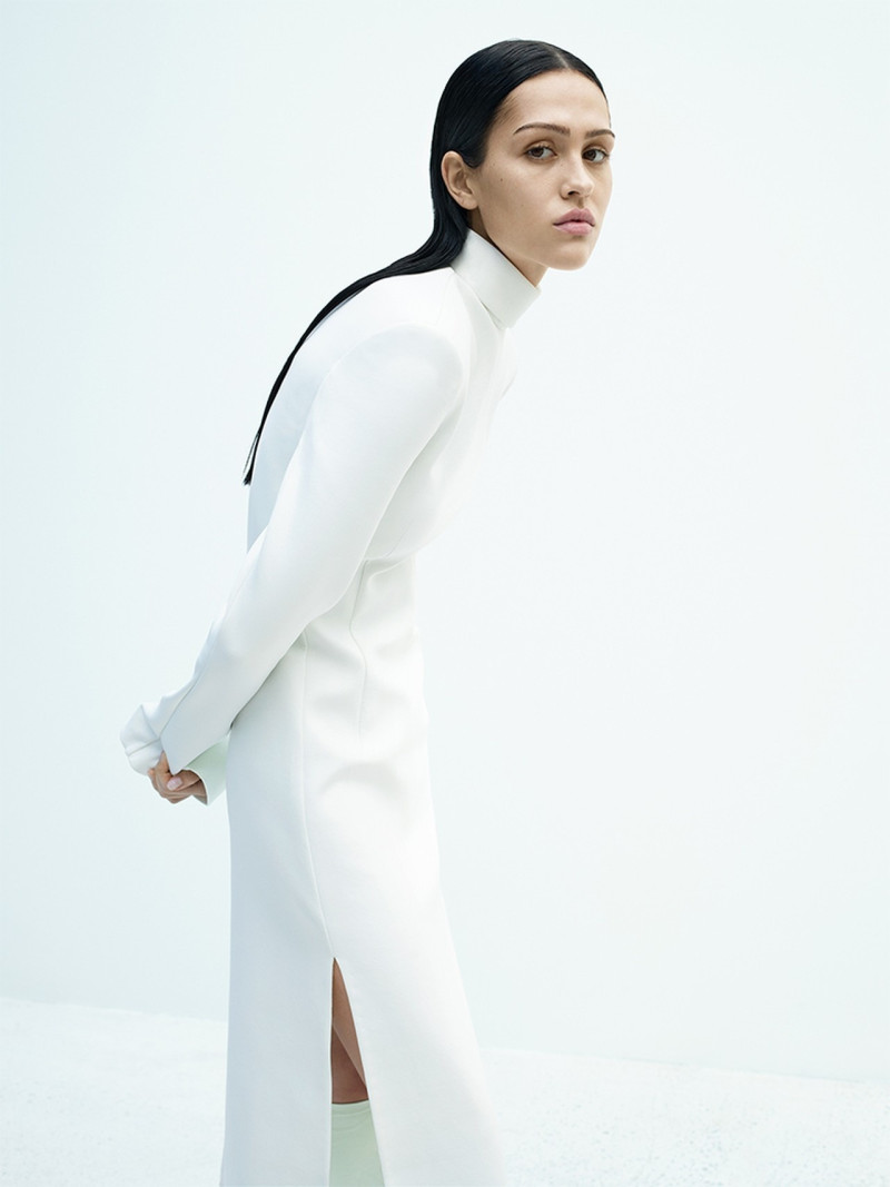 Awar Odhiang featured in  the Sportmax advertisement for Spring/Summer 2024