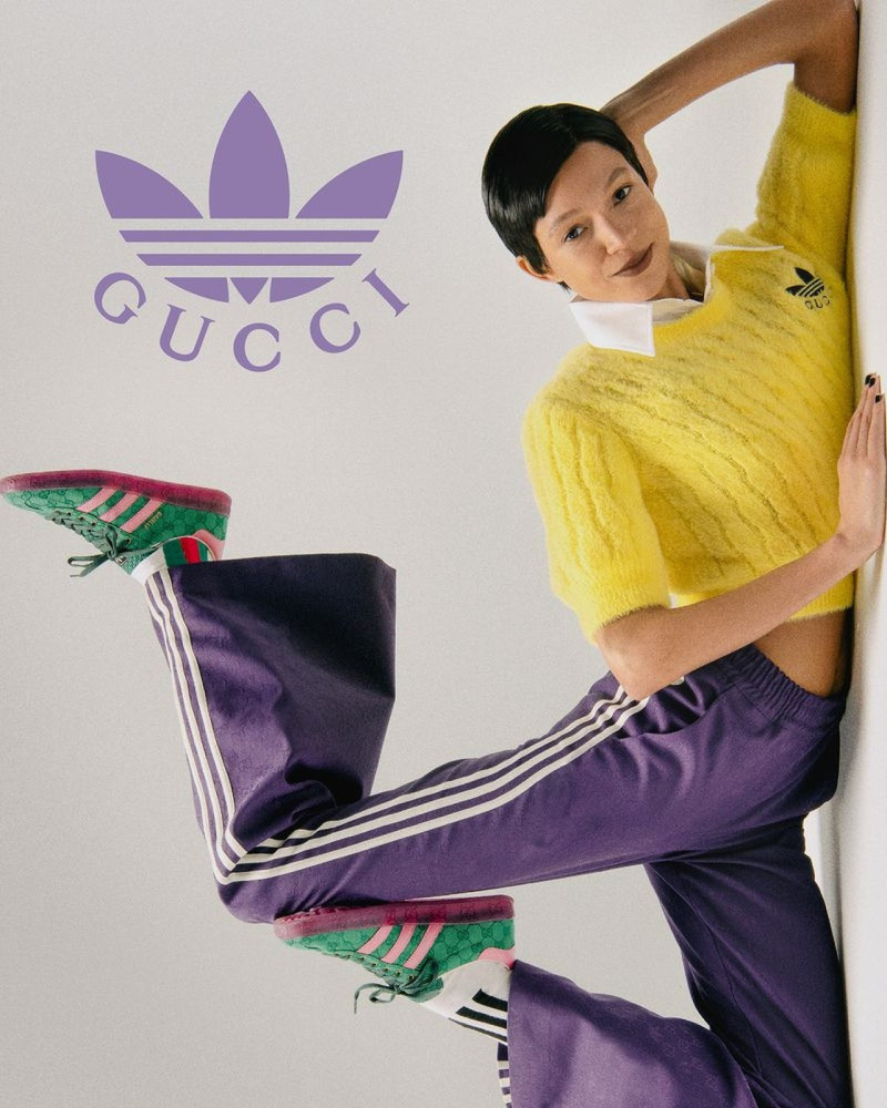 Jie Zheng featured in  the Gucci advertisement for Spring 2023