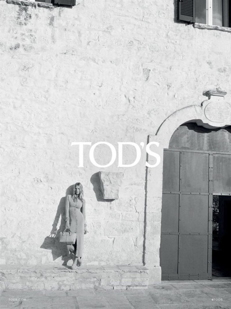 Anna Ewers featured in  the Tod\'s advertisement for Spring/Summer 2023