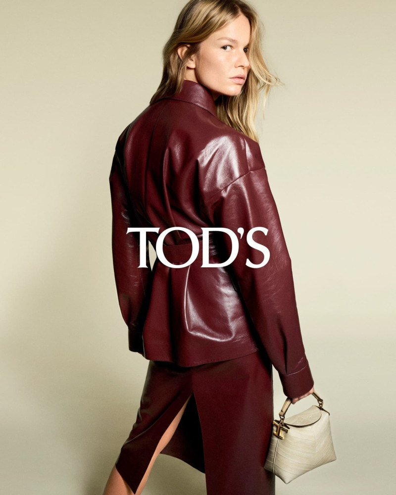 Anna Ewers featured in  the Tod\'s advertisement for Spring/Summer 2023