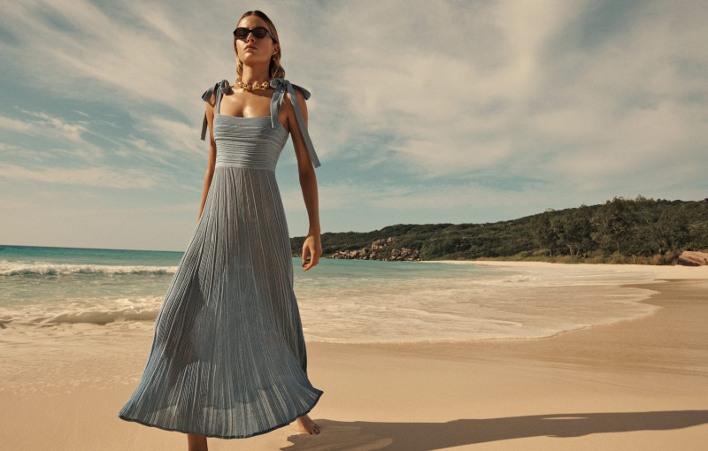 Felice Noordhoff featured in  the Zimmermann Swim 2024 advertisement for Summer 2024