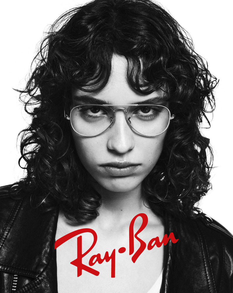 Martina Horak featured in  the Ray-Ban 024 Icons Campaign advertisement for Spring 2024