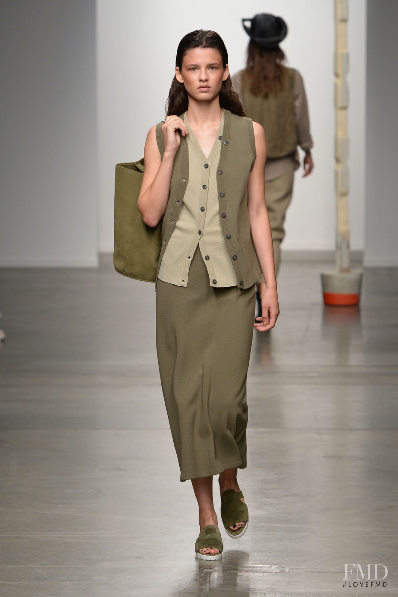 Liza Schwab featured in  the Creatures of Comfort fashion show for Spring/Summer 2015