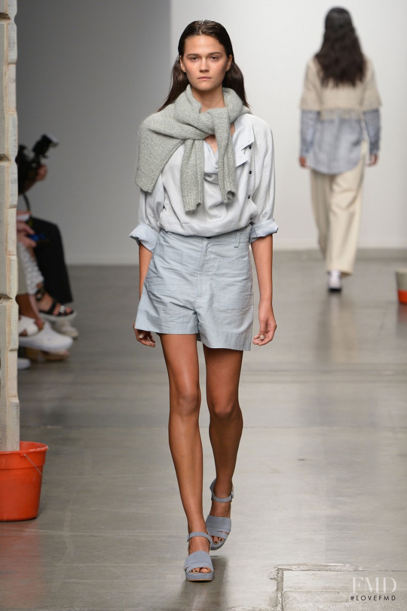 Rachel Finninger featured in  the Creatures of Comfort fashion show for Spring/Summer 2015